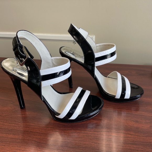MICHAEL Michael Kors Shoes - Michael-Michael Kors Black & White Heels